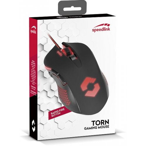 Купить Мышка SPEEDLINK Torn Gaming Mouse (SL-680008-BKBK) Black/Red - цена в Харькове, Киеве, Днепре, Одессе
в интернет-магазине Telemart фото