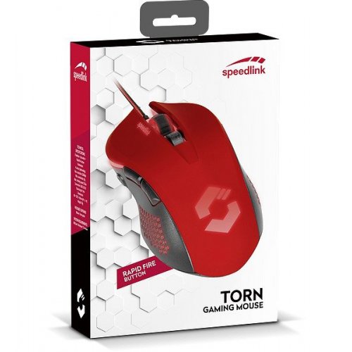 Фото Мышка SPEEDLINK Torn Gaming Mouse (SL-680008-BKRD) Red/Black