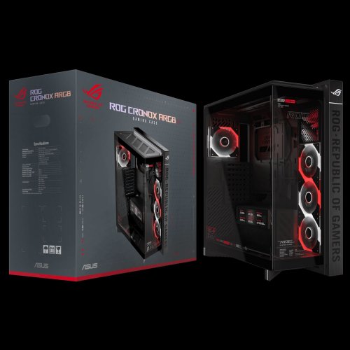 Корпус Asus GR801 ROG Cronox ARGB Tempered Glass без БП (90DC00T0-B09030) Black купить в Украине | Telemart фото