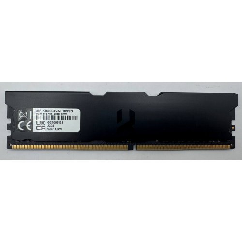 Озу GoodRAM DDR4 8GB 3600Mhz IRDM Pro Deep Black (IRP-K3600D4V64L18S/8G) (Восстановлено продавцом, 903508) купить в Украине | Telemart фото