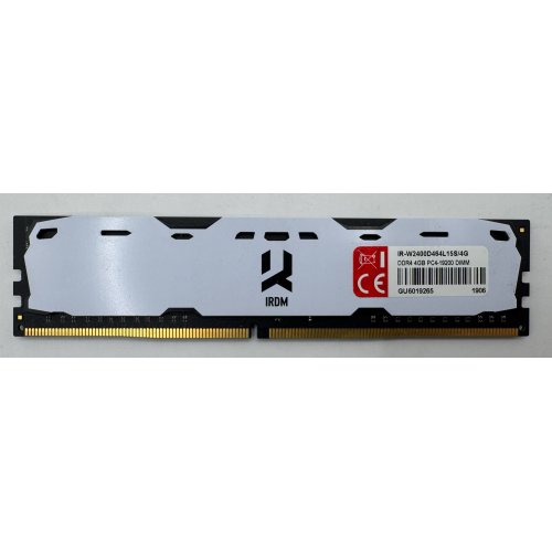 Озп GoodRAM DDR4 4GB 2400Mhz IRDM White (IR-W2400D464L15S/4G) (Відновлено продавцем, 903510) купити в Україні | Telemart фото