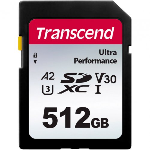 Карта памяти Transcend SDXC Ultra Performance 340S 512GB UHS-I U3 V30 A2 (TS512GSDC340S) купить в Украине | Telemart фото
