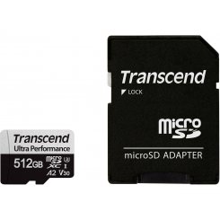 Карта пам'яті Transcend microSDXC Ultra Performance 340S 512GB UHS-I U3 V30 A2 (з адаптером) (TS512GUSD340S)