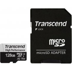 Карта пам'яті Transcend microSDXC Ultra Performance 340S 128GB UHS-I U3 V30 A2 (з адаптером) (TS128GUSD340S)