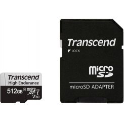 Карта пам'яті Transcend microSDXC High Endurance 512GB Class 10 UHS-I U3 (з адаптером) (TS512GUSD350V)