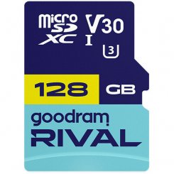 Карта памяти GoodRAM microSDXC Rival 128GB UHS-I U3 V30 (з адаптером) (GGSM3AA-1280R12)