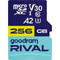 Карта памяти GoodRAM microSDXC Rival 256GB UHS-I U3 V30 A2 (з адаптером) (GGSM2AA-2560R12)