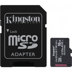 Карта пам'яті Kingston microSDHC Industrial 16GB Class 10 V30 A1 (з адаптером) (SDCIT2/16GB)