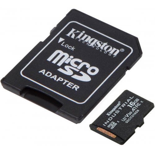 Карта памяти Kingston microSDHC Industrial 16GB Class 10 V30 A1 (з адаптером) (SDCIT2/16GB) купить в Украине | Telemart фото
