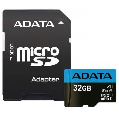 Карта памяти ADATA microSDHC Premier 32GB Class 10 UHS-I (з адаптером) (AUSDH32GUICL10A1-RA1)