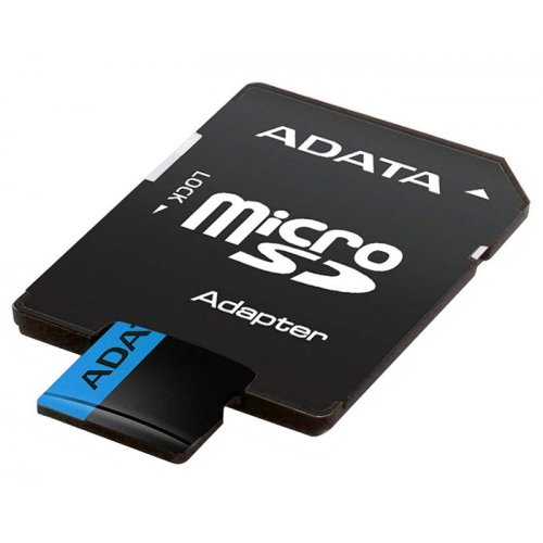 Карта памяти ADATA microSDHC Premier 32GB Class 10 UHS-I (з адаптером) (AUSDH32GUICL10A1-RA1) купить в Украине | Telemart фото