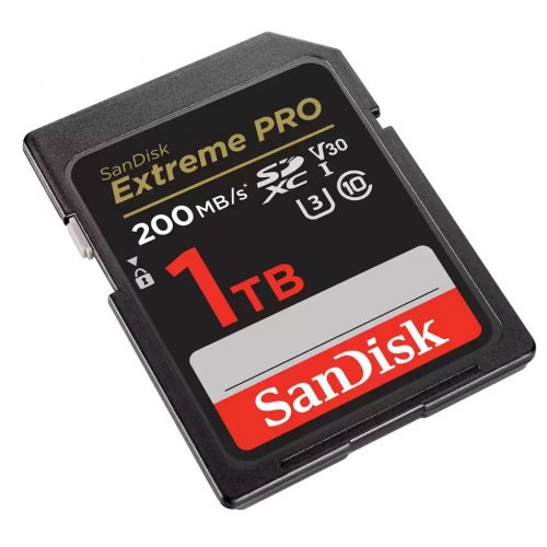 Карта пам'яті SanDisk SDXC Extreme Pro 1TB Class 10 UHS-I U3 V30 (SDSDXXD-1T00-GN4IN) купити в Україні | Telemart фото