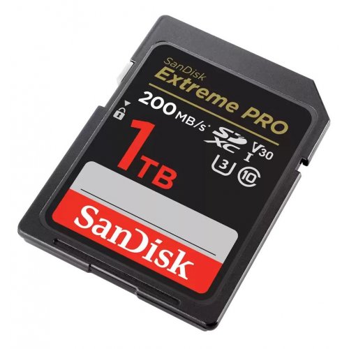 Карта пам'яті SanDisk SDXC Extreme Pro 1TB Class 10 UHS-I U3 V30 (SDSDXXD-1T00-GN4IN) купити в Україні | Telemart фото