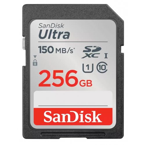 Карта пам'яті SanDisk SDXC Ultra 256GB Class 10 UHS-I U1 (SDSDUNC-256G-GN6IN) купити в Україні | Telemart фото
