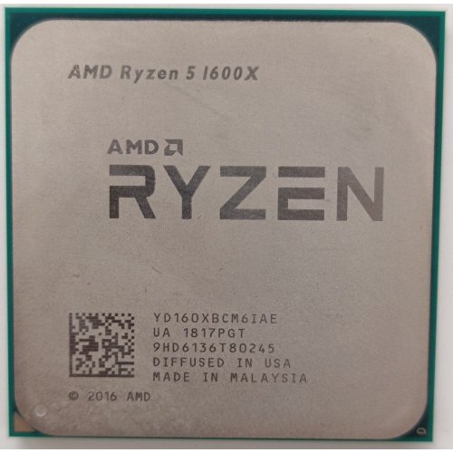 Процесор AMD Ryzen 5 1600X 3.6(4.0)GHz sAM4 Tray (YD160XBCM6IAE) (Відновлено продавцем, 903603) купити в Україні | Telemart фото