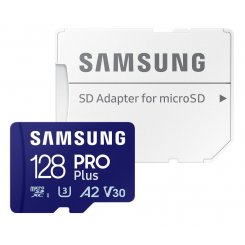Карта памяти Samsung microSDXC Pro Plus 128GB Class 10 UHS-I U3 A2 V30 (з адаптером) (MB-MD128SA/EU)