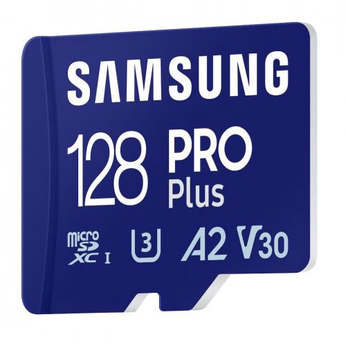 Карта памяти Samsung microSDXC Pro Plus 128GB Class 10 UHS-I U3 A2 V30 (з адаптером) (MB-MD128SA/EU) купить в Украине | Telemart фото