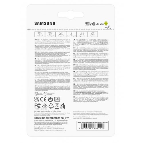 Карта памяти Samsung microSDXC Pro Plus 128GB Class 10 UHS-I U3 A2 V30 (з адаптером) (MB-MD128SA/EU) купить в Украине | Telemart фото