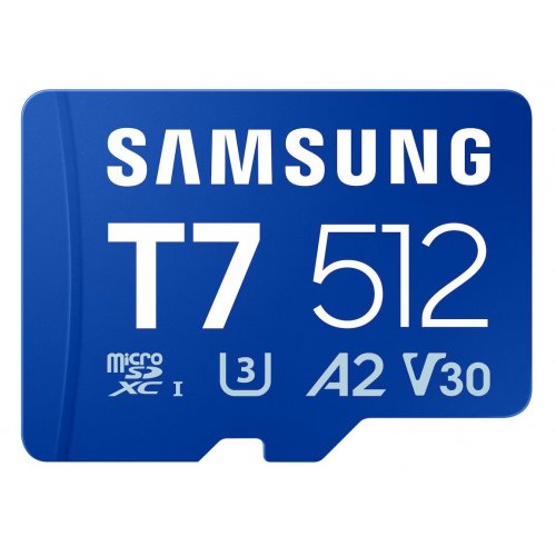 Карта пам'яті Samsung microSDXC T7 512GB Class 10 UHS-I U3 A2 V30 (MB-MB512T/WW) купити в Україні | Telemart фото