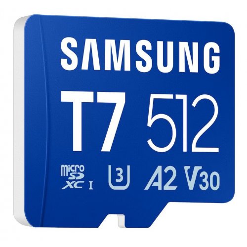 Карта пам'яті Samsung microSDXC T7 512GB Class 10 UHS-I U3 A2 V30 (MB-MB512T/WW) купити в Україні | Telemart фото
