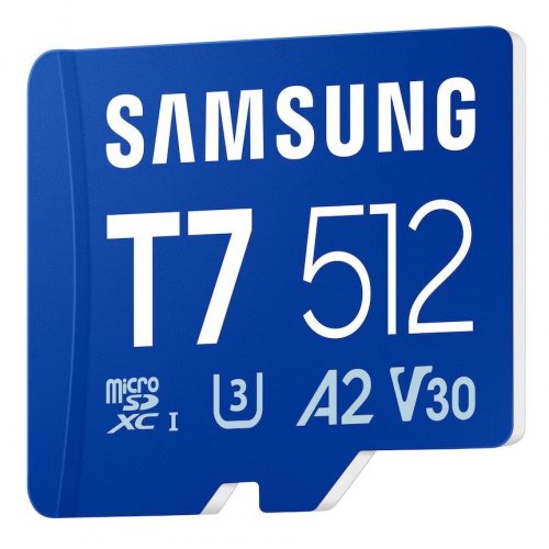 Карта пам'яті Samsung microSDXC T7 512GB Class 10 UHS-I U3 A2 V30 (MB-MB512T/WW) купити в Україні | Telemart фото