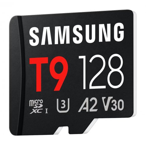 Карта памяти Samsung microSDXC T9 128GB Class 10 UHS-I U3 V30 A2 (MB-MH128T/WW) купить в Украине | Telemart фото