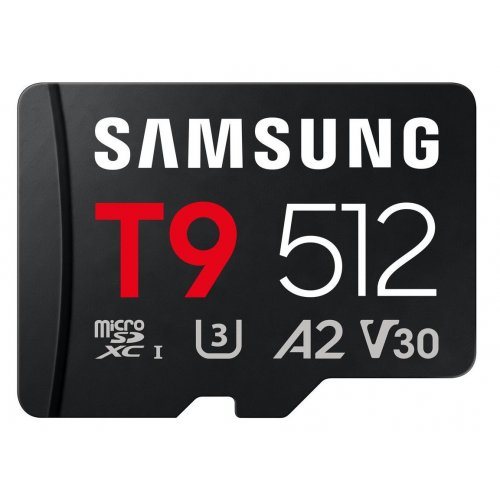 Карта памяти Samsung microSDXC T9 512GB Class 10 UHS-I U3 V30 A2 (MB-MH512T/WW) купить в Украине | Telemart фото