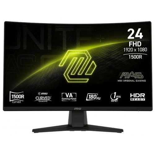 Уценка монитор MSI 23.6" MAG 242C Black (Вскрытая упаковка, 903619) купить в Украине | Telemart фото