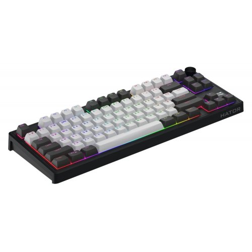 Уценка клавиатура HATOR Skyfall 80 Pro Aurum Vanila Silent Wireless (HTK4180UA) Grey/Black (Следы использования, 903670) купить в Украине | Telemart фото