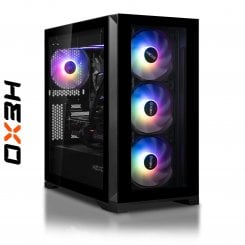 Компьютер HEXO Gaming TwinFront Pro (HGP-TF780X3DN507-D532S1TBK) Black / AMD Ryzen 7 7800X3D (4.2–5.0), 8 ядер / NVIDIA GeForce RTX 5070 / 32 ГБ (DDR5) / 1024 ГБ (SSD)