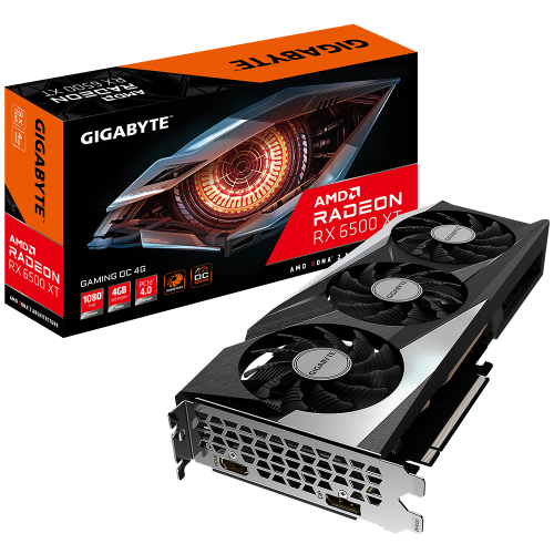 Відеокарта Gigabyte Radeon RX 6500 XT GAMING OC 4096MB (GV-R65XTGAMING OC-4GD) (Відновлено продавцем, 903764) купити в Україні | Telemart фото