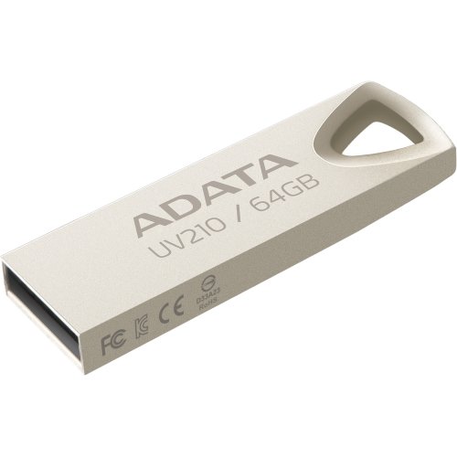 Накопичувач ADATA UV210 64GB USB 2.0 (AUV210-64G-RGD) Silver купити в Україні | Telemart фото