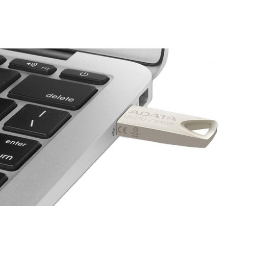Накопичувач ADATA UV210 64GB USB 2.0 (AUV210-64G-RGD) Silver купити в Україні | Telemart фото
