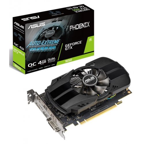 Відеокарта Asus GeForce GTX 1650 Phoenix OC 4096MB (PH-GTX1650-O4G) (Відновлено продавцем, 903821) купити в Україні | Telemart фото