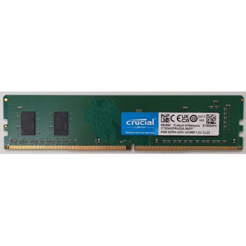 Озу Crucial DDR4 8GB 3200Mhz (CT8G4DFRA32A) (Восстановлено продавцом, 904052) купить в Украине | Telemart фото