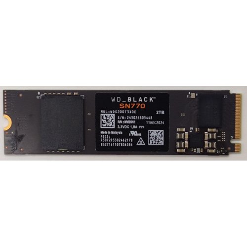 Ssd-диск Western Digital Black SN770 2TB M.2 (2280 PCI-E) (WDS200T3X0E) (Відновлено продавцем, 904218) купити в Україні | Telemart фото