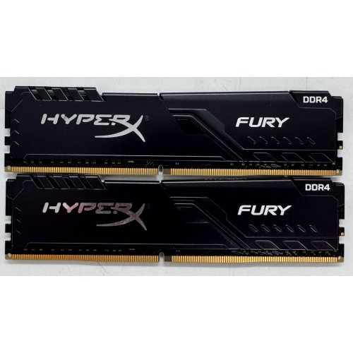 Озп HyperX DDR4 16GB (2x8GB) 3000Mhz FURY Black (HX430C15FB3K2/16) (Відновлено продавцем, 904368) купити в Україні | Telemart фото
