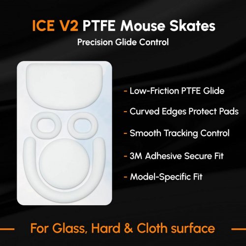 Глайды для мышки EspTiger Logitech G Pro X Superlight 2 Dex Ice V2 (SK-ET-LG-GPXSL2-DEX-ICE-V2) купить в Украине | Telemart фото
