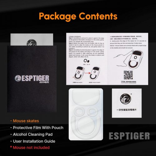 Глайды для мышки EspTiger Logitech G Pro X Superlight 2 Dex Ice V2 (SK-ET-LG-GPXSL2-DEX-ICE-V2) купить в Украине | Telemart фото