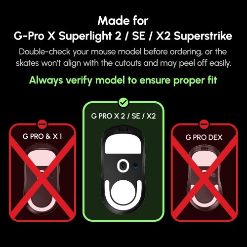 Глайди для миші EspTiger Logitech G Pro X Superlight 2 Arc 2 (SK-ET-LG-GPXSL2-A2-V2) купити в Україні | Telemart фото