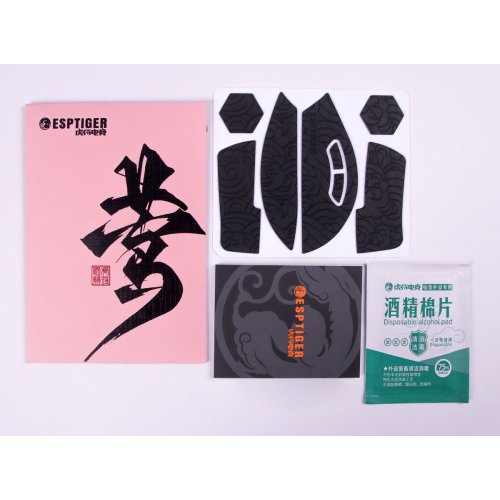 Наклейки для мышки EspTiger Oriole - Grip Tape Razer Viper V3 Pro (GT-ET-RZ-VPV3P-ORI-BLK) Black купить в Украине | Telemart фото