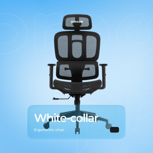 Ергономічне крісло Proove White-Collar (ECWC0001003) Gray купити в Україні | Telemart фото