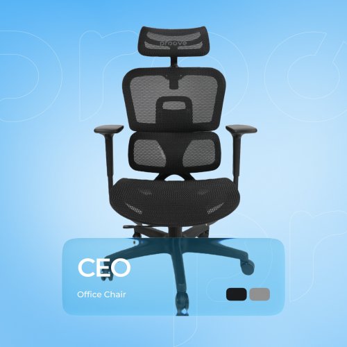 Ергономічне крісло Proove CEO (ECCE0001001) Black купити в Україні | Telemart фото