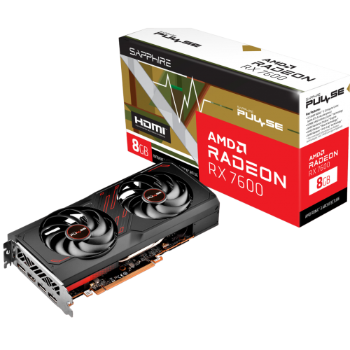 Видеокарта Sapphire Radeon RX 7600 PULSE 8192MB (11324-01-20G) (Восстановлено продавцом, 904595) купить в Украине | Telemart фото