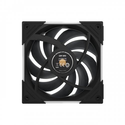 Кулер для корпусу Asus ROG Eurux GR120 ARGB Reverse (90DA00K0-B09000) Black купити в Україні | Telemart фото
