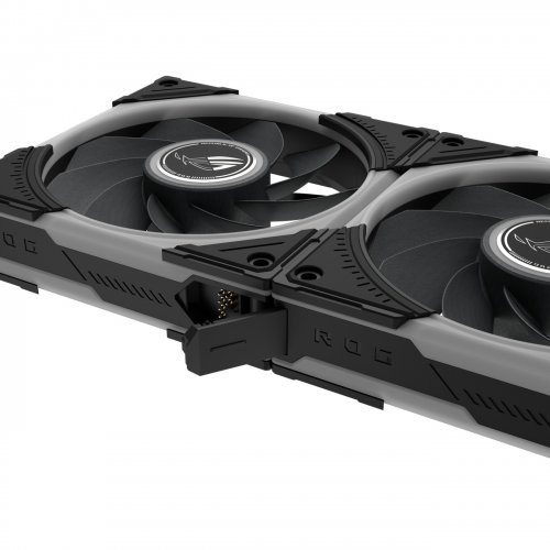 Кулер для корпусу Asus ROG Eurux GR120 ARGB Reverse (90DA00K0-B09000) Black купити в Україні | Telemart фото