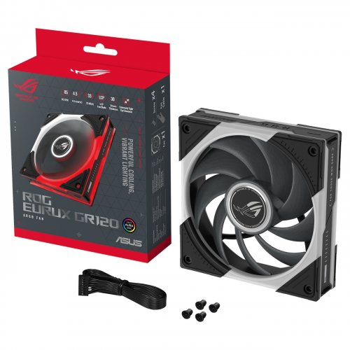 Кулер для корпуса Asus ROG Eurux GR120 ARGB (90DA00J0-B09000) Black купить в Украине | Telemart фото