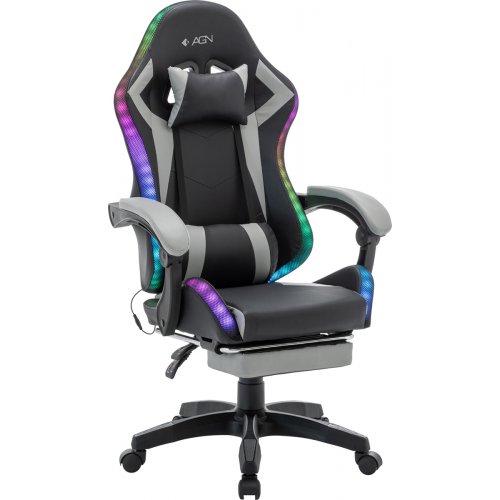 Игровое кресло AGN AGN09-25 Black/Grey купить в Украине | Telemart фото