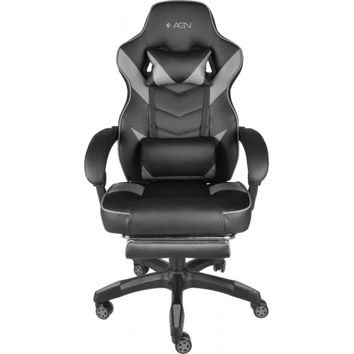 Ігрове крісло AGN AGN09-26 Black/Grey купити в Україні | Telemart фото