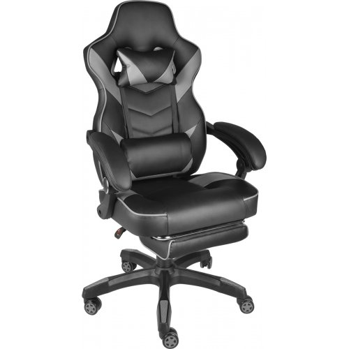 Ігрове крісло AGN AGN09-26 Black/Grey купити в Україні | Telemart фото